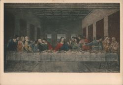 The Last Supper by Leonardo da Vinci, Santa Maria delle Grazie Postcard