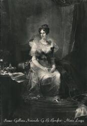 Maria Luigia, Duchess of Parma, by G. B. Borghesi Postcard