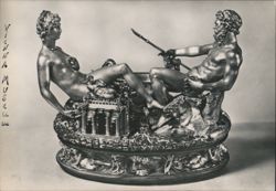 Benvenuto Cellini's Saliera (Salt Cellar) Sculpture, Vienna Museum Postcard