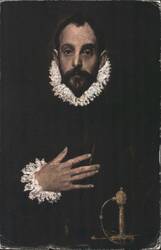 El Greco's The Nobleman with his Hand on his Chest Postcard