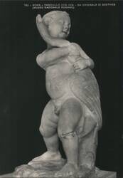 Boy with Goose Sculpture by Boethos, National Roman Museum Postcard