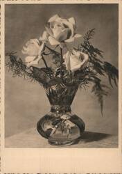 Still Life with Roses in a Glass Vase Postcard