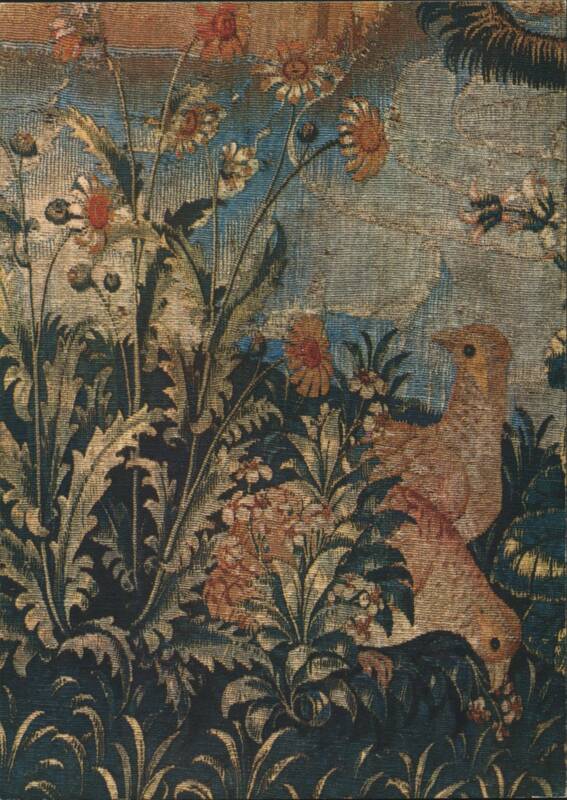 Partridges, Corn Marigolds, Clary Plant, Unicorn Tapestry