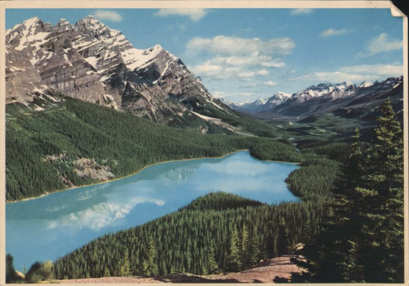 Peyto Lookout, Peyto Lake, Mistaya Mountain, Banff National Park AB Canada
