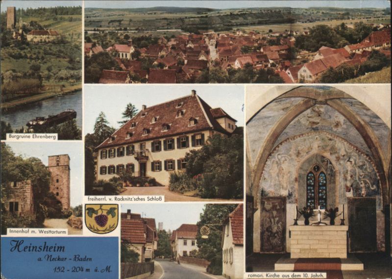 Heinsheim, Ehrenberg Castle, Radnitz Castle, Romanesque Church Germany