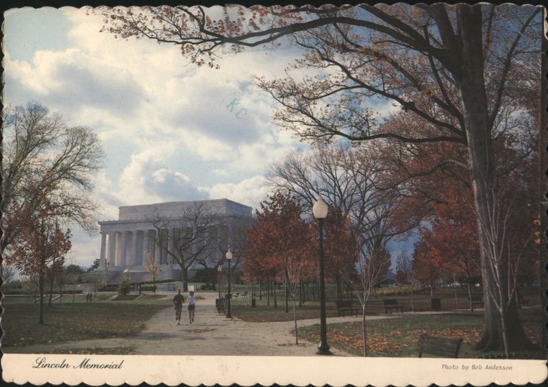 Lincoln Memorial, Autumn Trees, Washington, D.C. District of Columbia