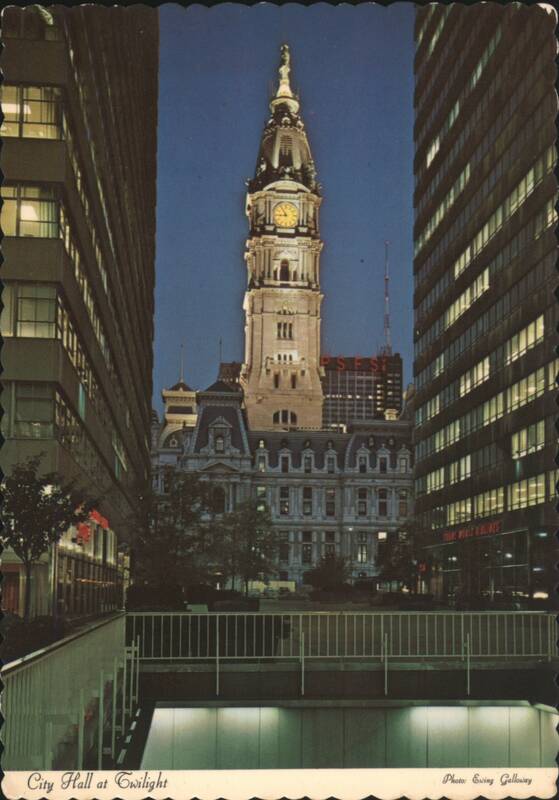 City Hall Tower at Twilight, Philadelphia Pennsylvania