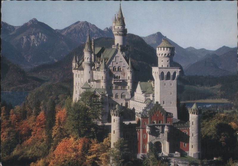 Neuschwanstein Castle, Alpsee, Schwansee, Allgäu Alps