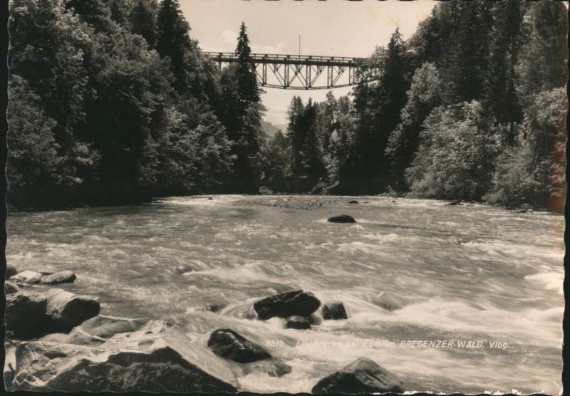 River Bridge near Egg, Bregenzerwald Austria
