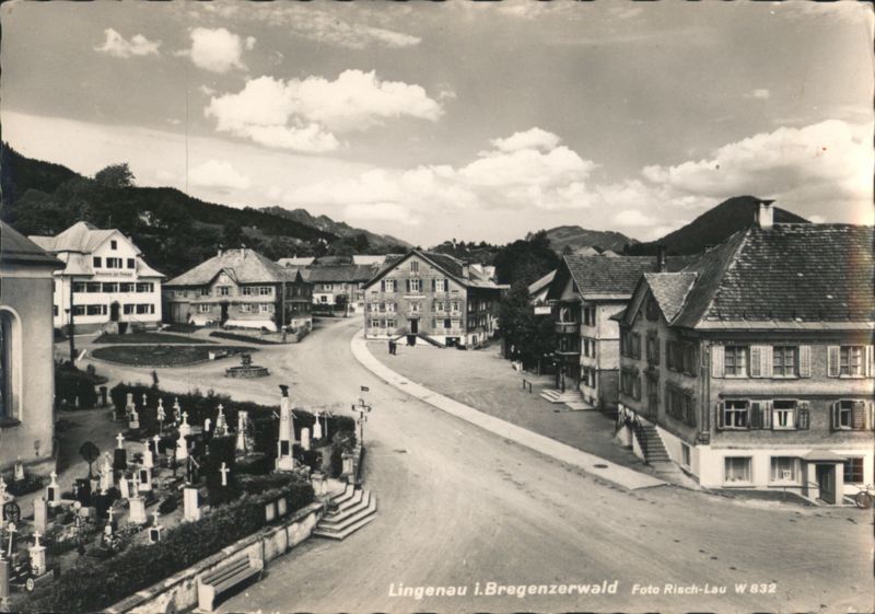Lingenau i. Bregenzerwald Street View, Cemetery Austria