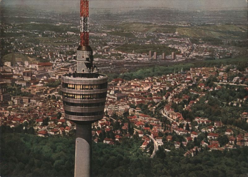 Stuttgart Fernsehturm Television Tower City View Germany
