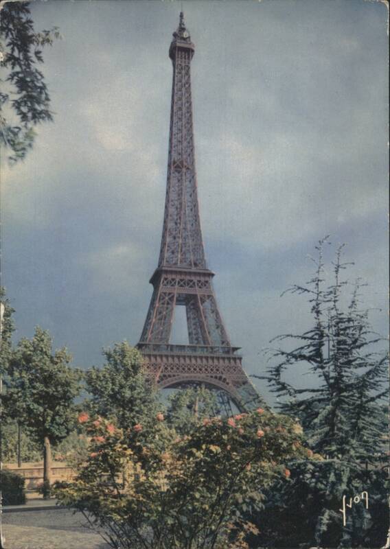 Eiffel Tower from Gardens of Palais de Chaillot Paris France