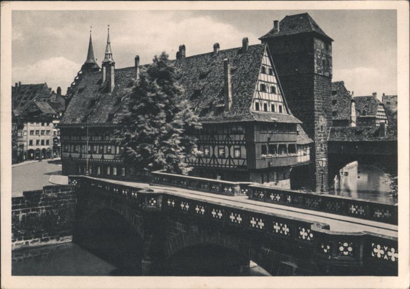 Nürnberg Maxbrücke, Weinstadl, Wasserturm Germany