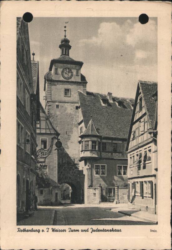 Rothenburg o. T. Weisser Turm und Judentanshaus Germany