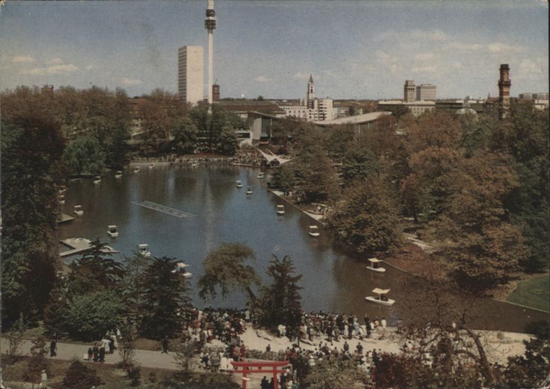 Bundesgartenschau Karlsruhe 1967, Stadtgartensee, Schwarzwaldhalle & Observation Tower Germany