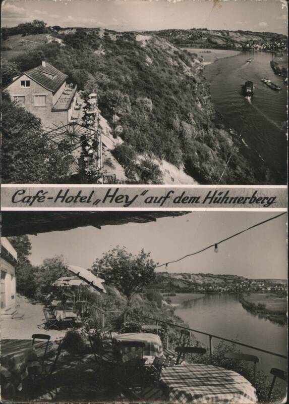 Café-Hotel Hey on Hühnerberg, Haßmersheim, Neckar River Germany