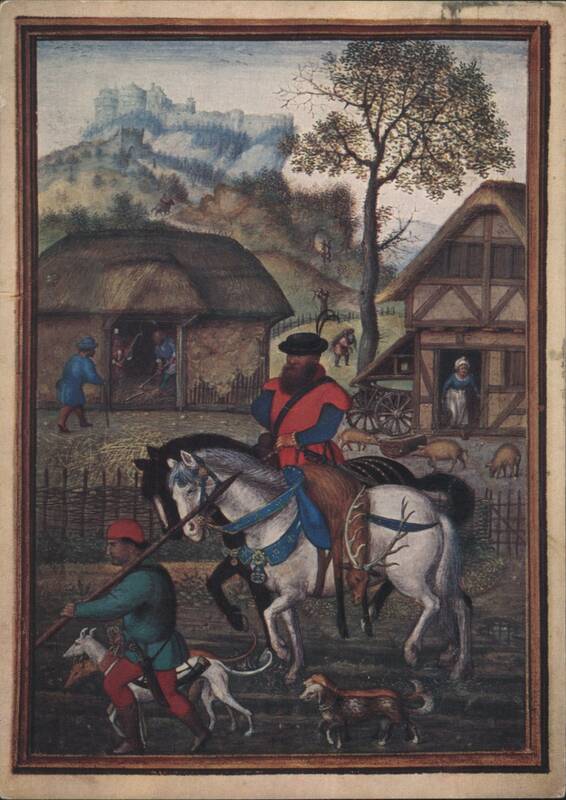 Simon Bening, Medieval Village Scene Calendars