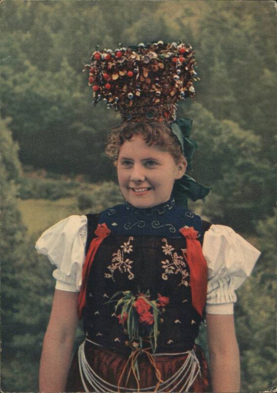 Black Forest Bridal Headdress Costume