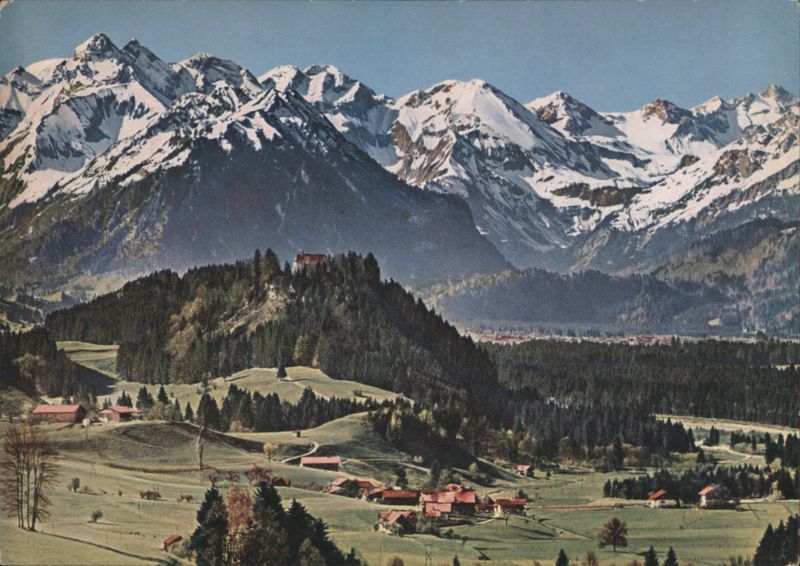 Malerwinkel with Allgäu High Mountains 2648 m Füssen Germany