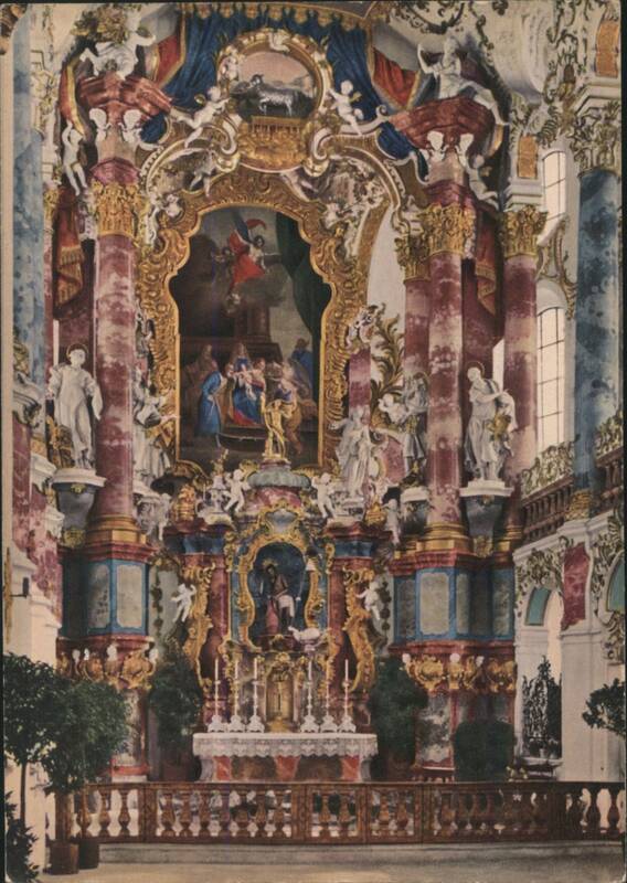 Wallfahrtskirche Wies, High Altar by Dominikus Zimmermann Germany