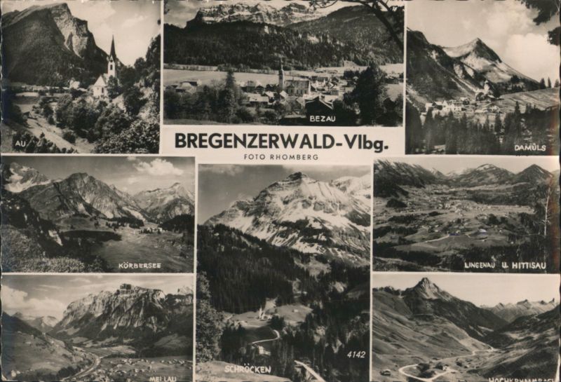 Bregenzerwald Multi-View, Vorarlberg Vlbg. Austria