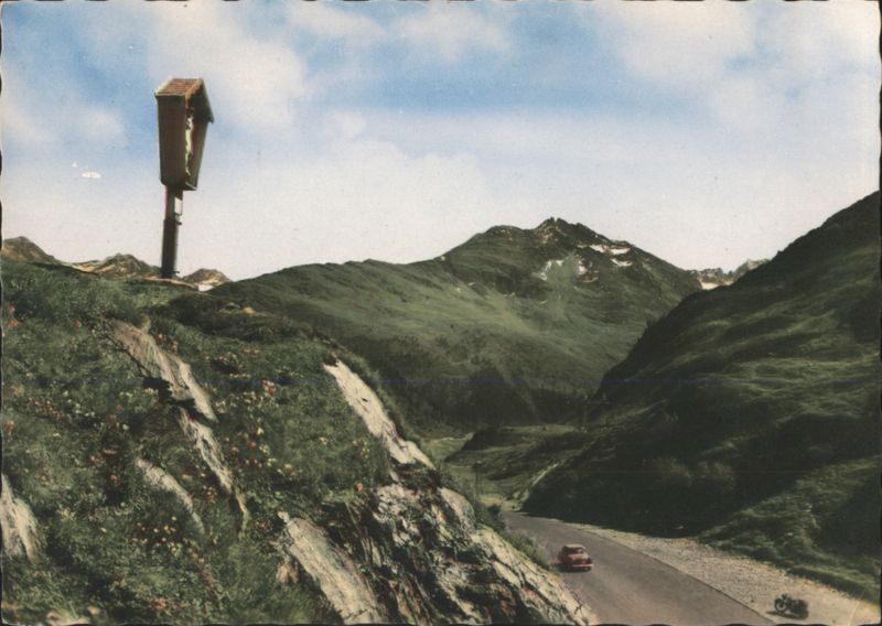 Arlberg Pass Road with Wayside Shrine, Austria