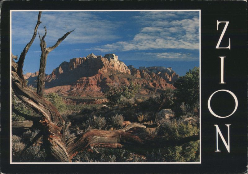 Zion National Park, Mt. Kinesava and West Temple Utah