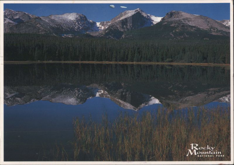 Hallett Peak Reflection, Rocky Mountain National Park, CO Colorado