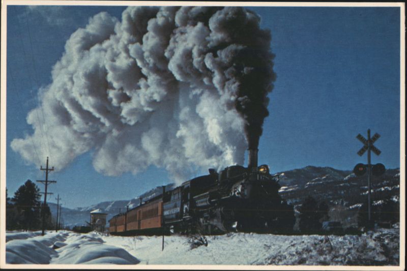 Durango & Silverton Narrow Gauge Railroad in Snow Colorado