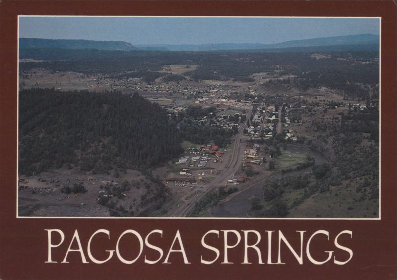 Pagosa Springs, Colorado Aerial View