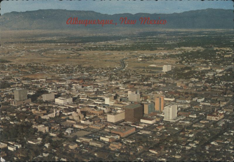 Albuquerque Skyline, New Mexico with Sandia Mountains