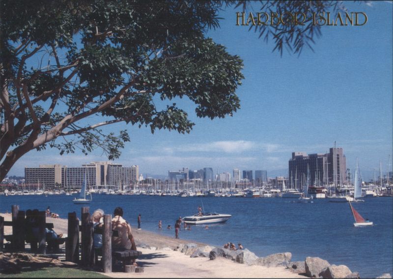 Harbor Island, San Diego Bay, Boats & Hotels California