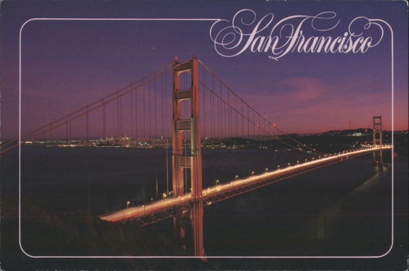 Golden Gate Bridge, San Francisco at Evening California