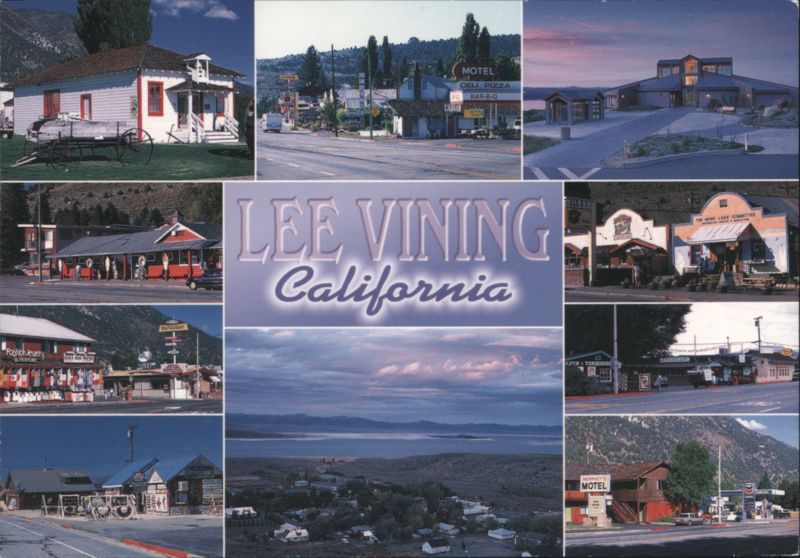 Lee Vining, California Multi-View, Tioga Pass, Mono Lake
