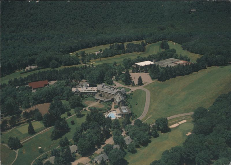 Skytop Lodge Aerial View with Golf Course Pennsylvania