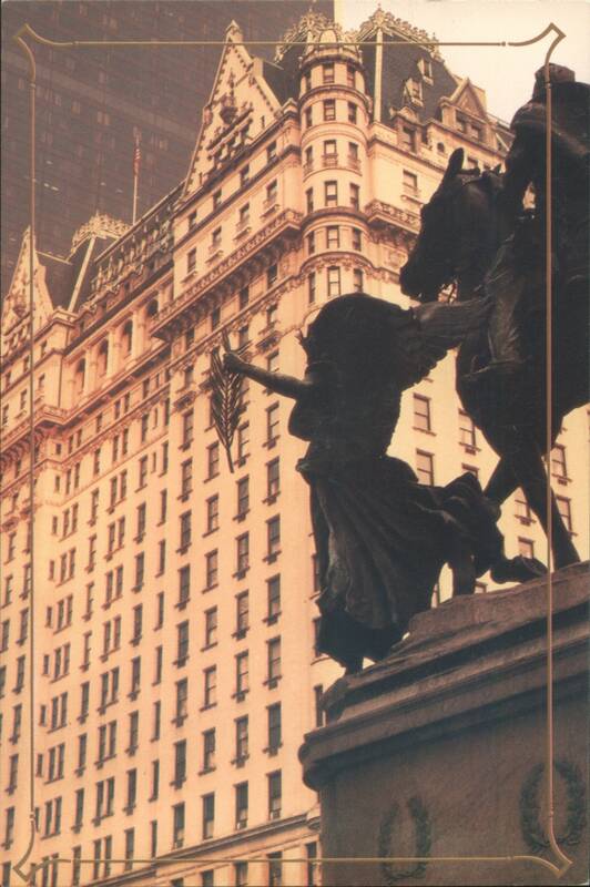 The Plaza Hotel, Fifth Avenue, Central Park South New York