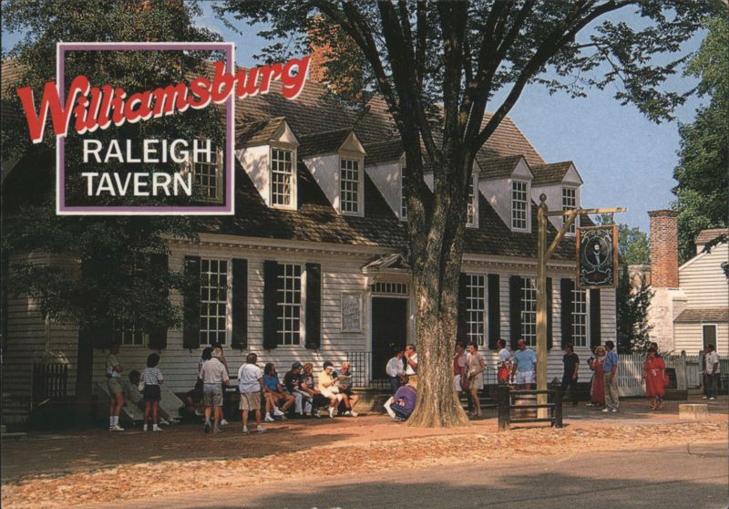 Williamsburg Raleigh Tavern Virginia Ron & Linda Card