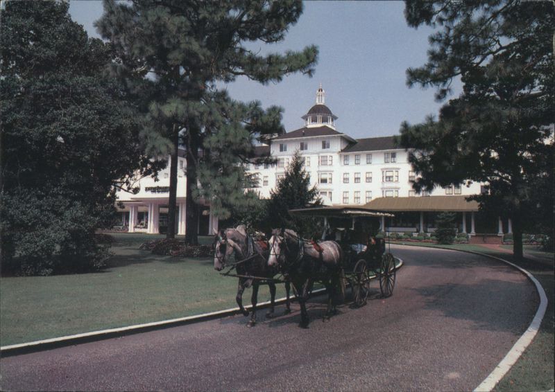 Pinehurst Hotel and Country Club with Horse-Drawn Carriage North Carolina