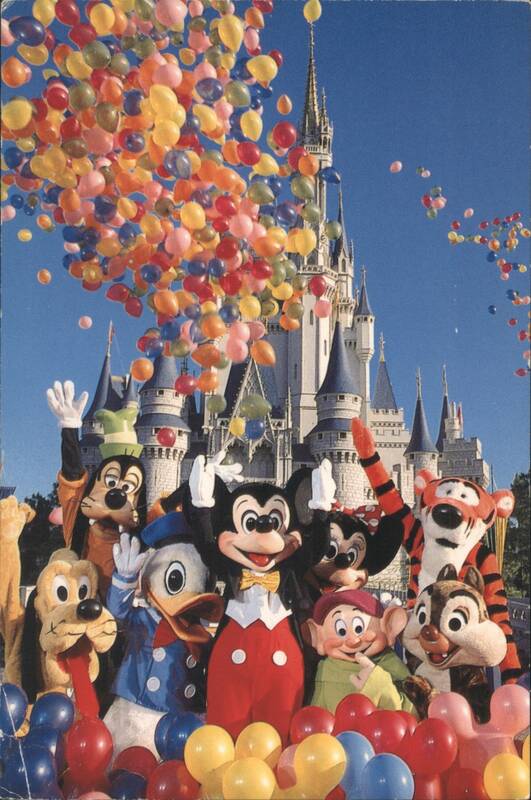 Mickey & Friends, Cinderella Castle, Balloons, Walt Disney World