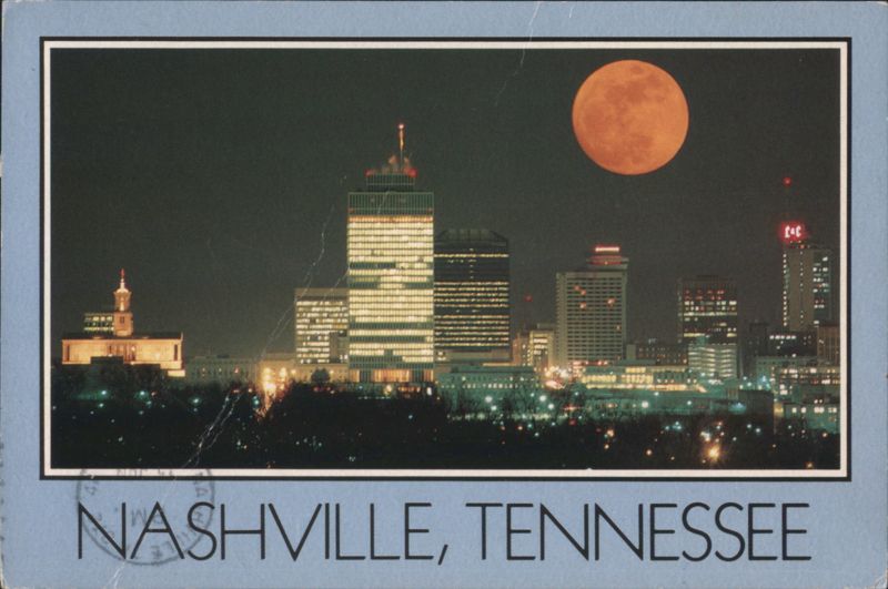 Nashville Skyline Full Moon Tennessee