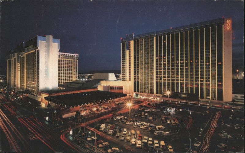 MGM Grand Hotel Las Vegas at Night Nevada