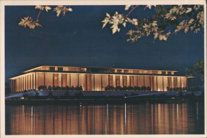 John F. Kennedy Center for the Performing Arts at Night Washington District of Columbia