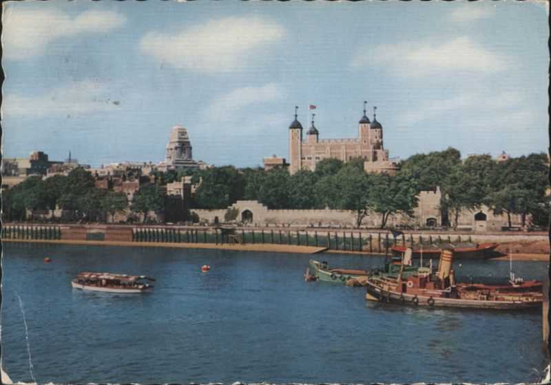 Tower of London from River Thames United Kingdom