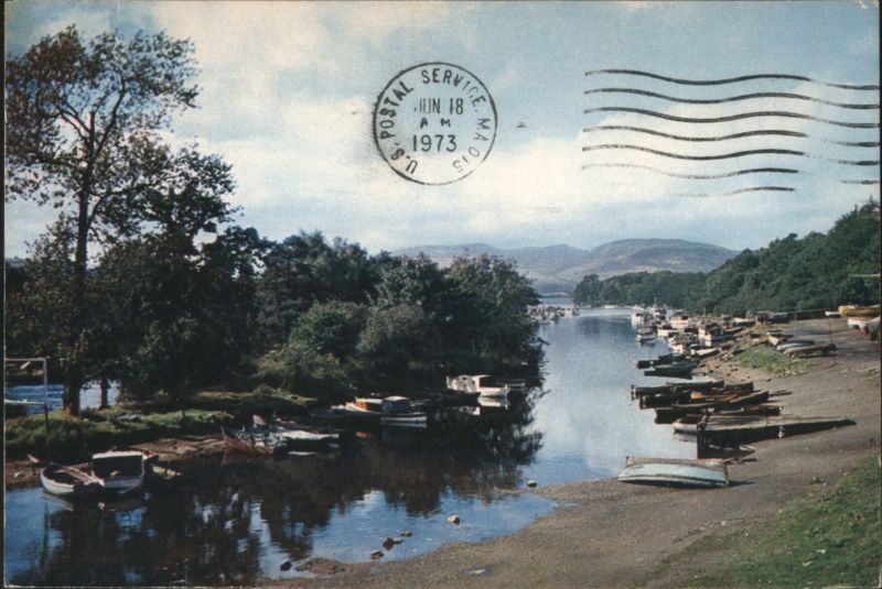 River Leven, Balloch, Loch Lomond, Scotland J. Arthur Dixon