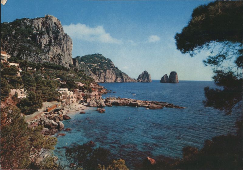 Capri Marina Piccola & Faraglioni Panorama Italy