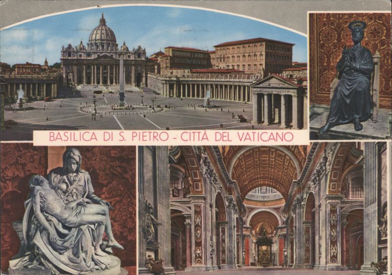 St. Peter's Basilica Vatican City Pieta Interior Views