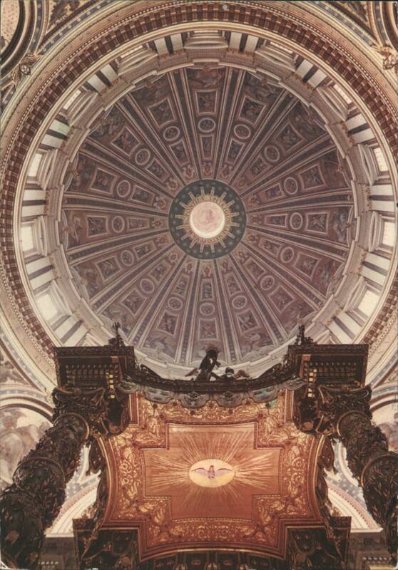 St. Peter's Basilica, Bernini's Baldachin & Dome Interior Vatican City