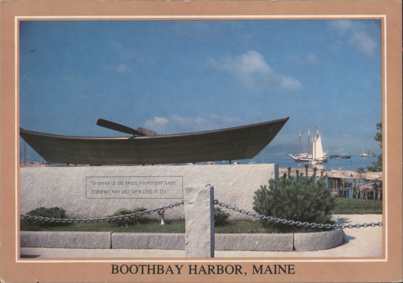 Boothbay Harbor Fishermen's Memorial Maine John Alderson