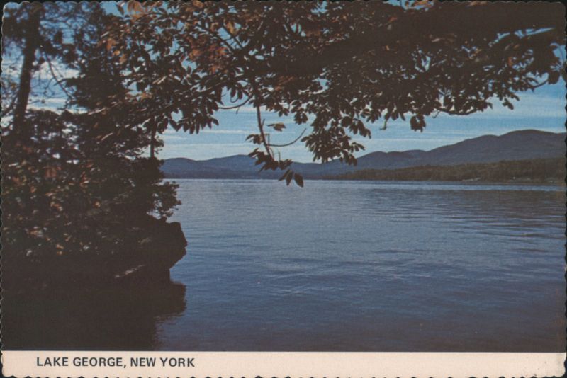 Lake George, New York - Clear Water & Autumn Foliage
