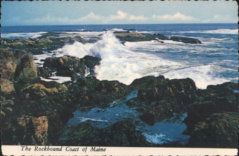 The Rockbound Coast of Maine, Waves on Granite Reefs